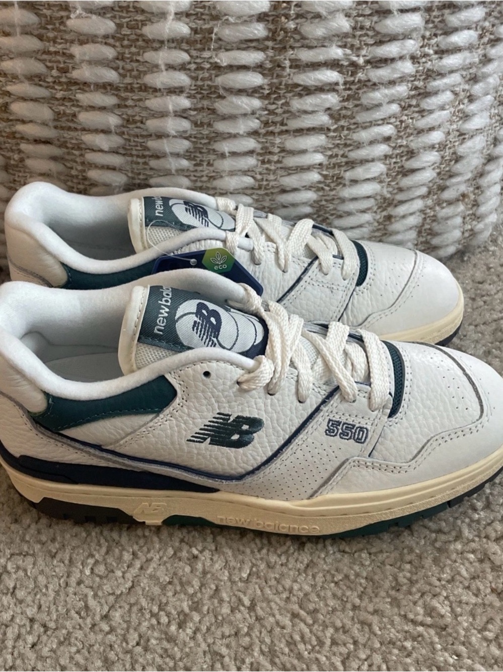 New Balance 550 BB550PTB Vintage Teal Sea Salt Size 6.5 Women/ 5 Men New